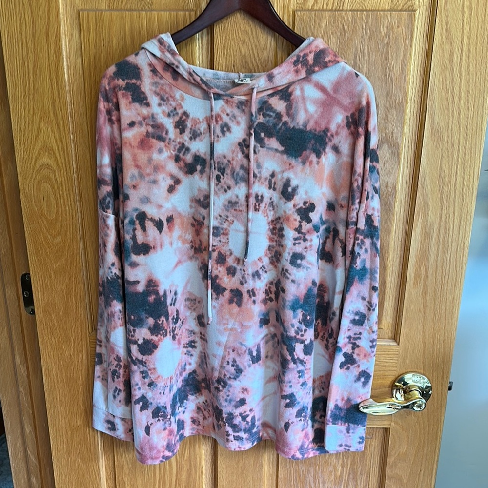 Sew In Love Tie Dye Hoodie Sweatshirt